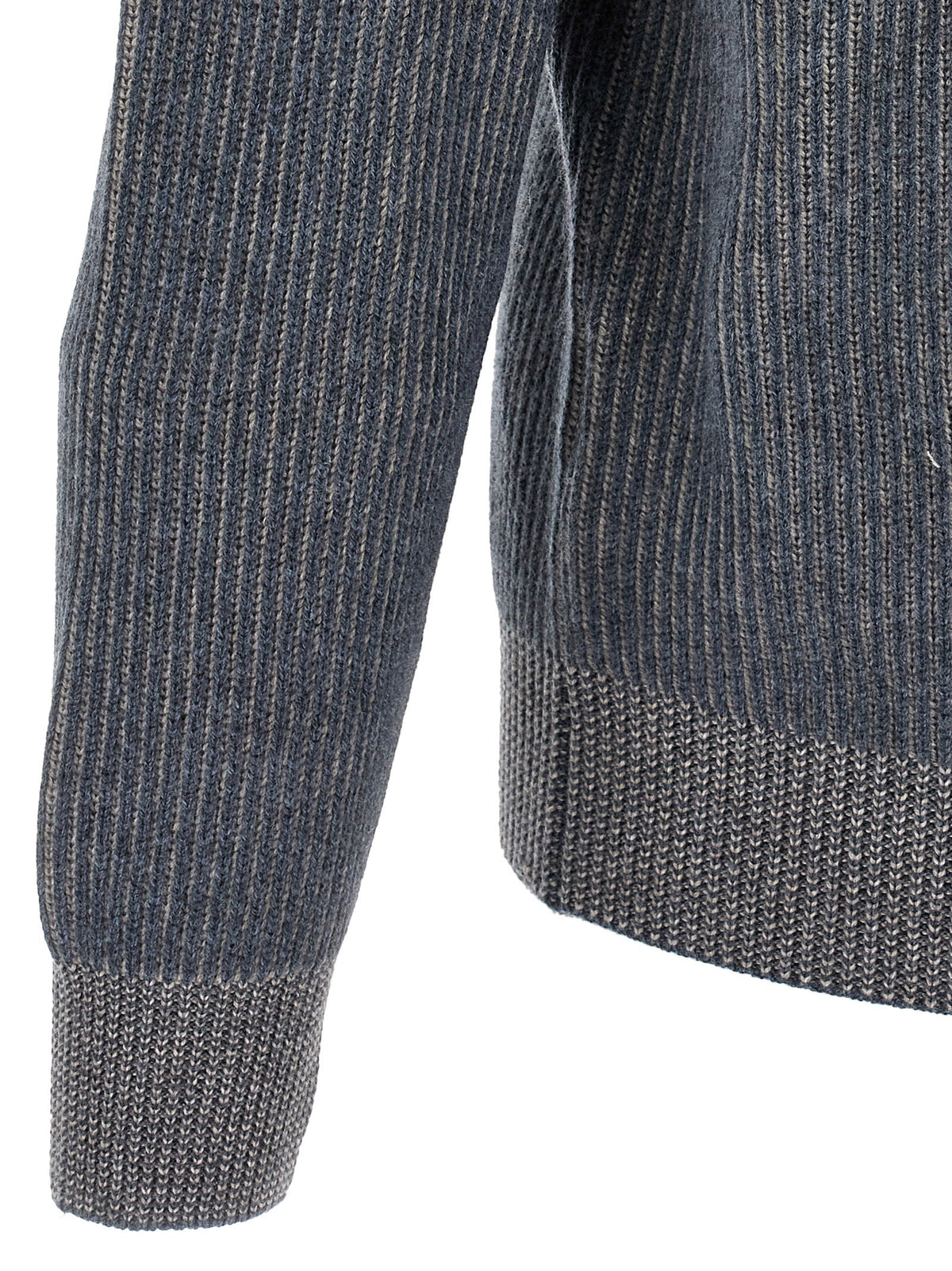 Brunello Cucinelli Blue Cashmere Cardigan