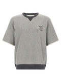 Brunello Cucinelli Gray Cotton Sweatshirt