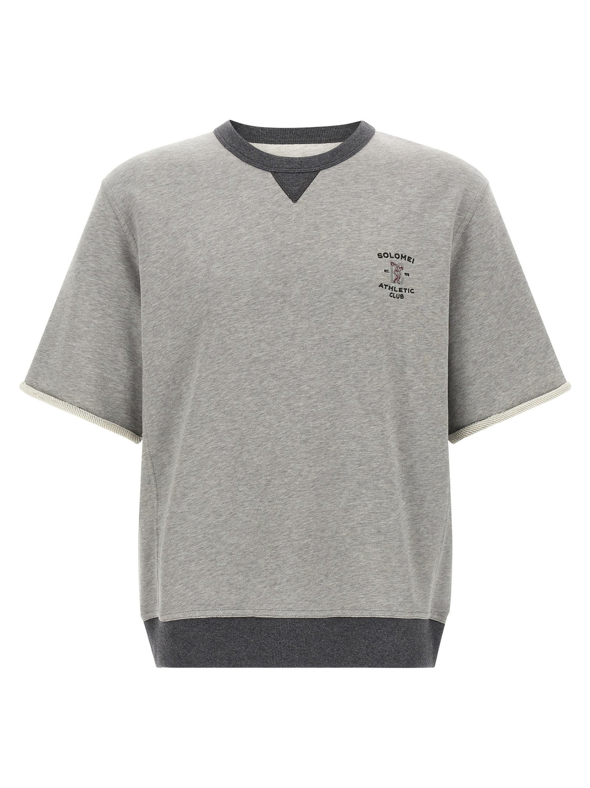 Brunello Cucinelli Gray Cotton Sweatshirt