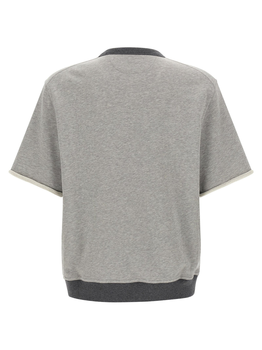 Brunello Cucinelli Gray Cotton Sweatshirt