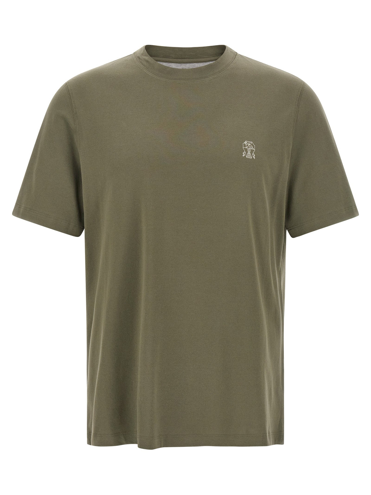 Brunello Cucinelli Bicolor Cotton T-Shirt