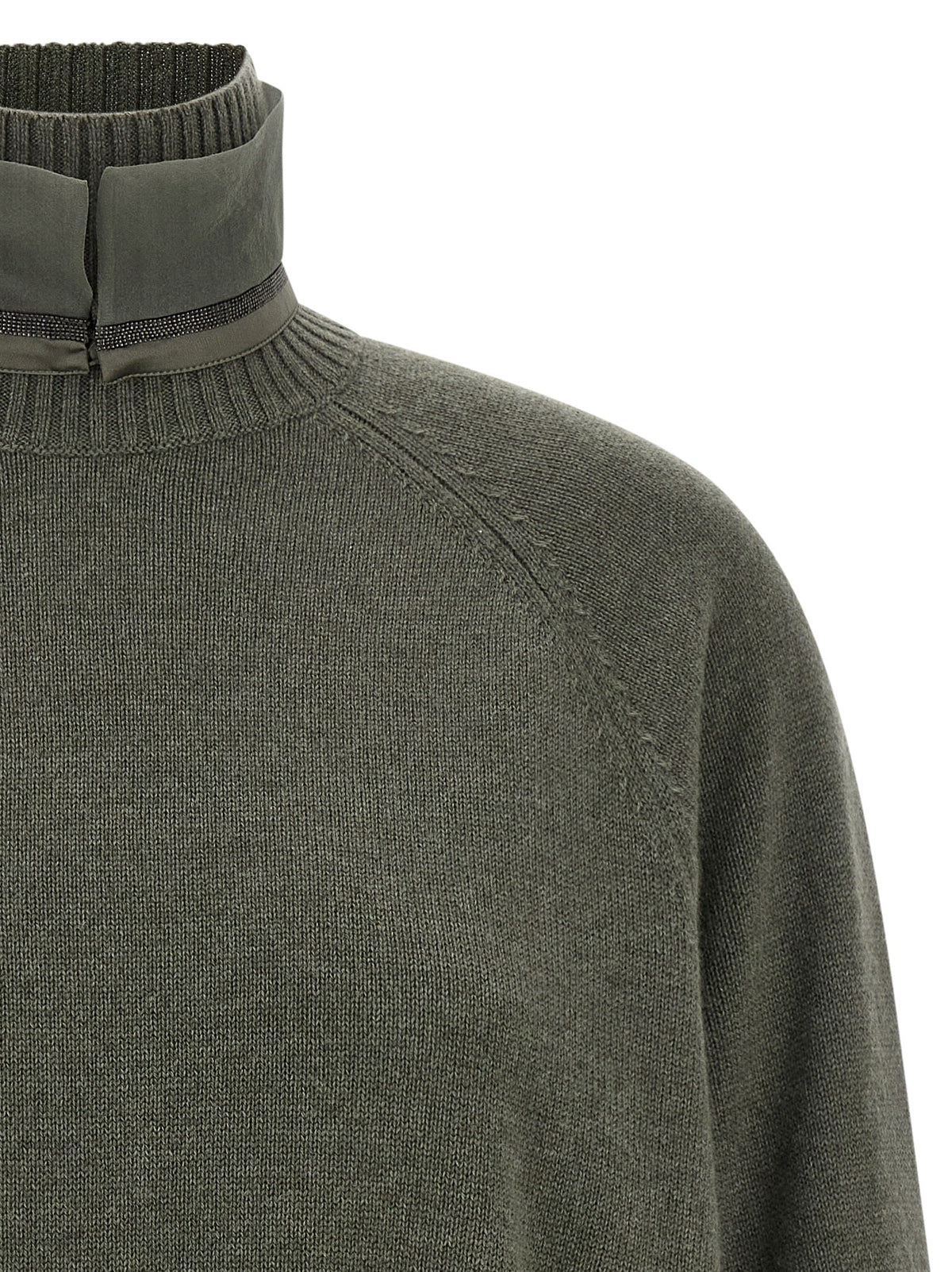 Brunello Cucinelli Bicolor Cashmere Cardigan