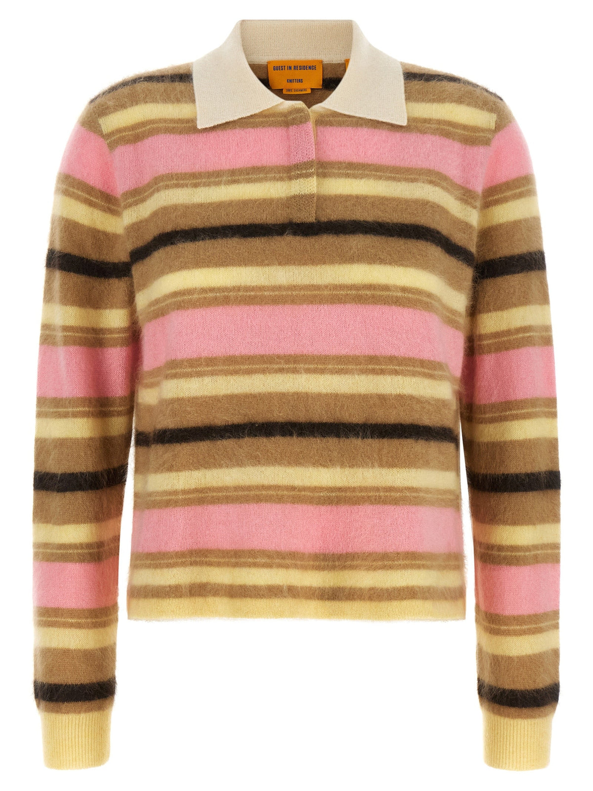 Guest in Residence Multicolor Cashmere Polo Shirt