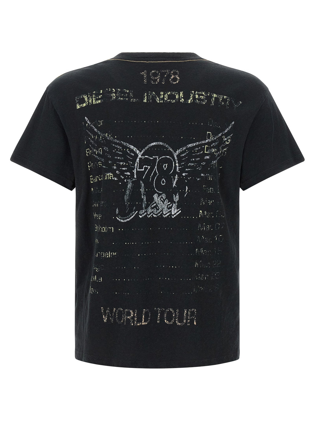 Diesel Black Cotton T-Shirt