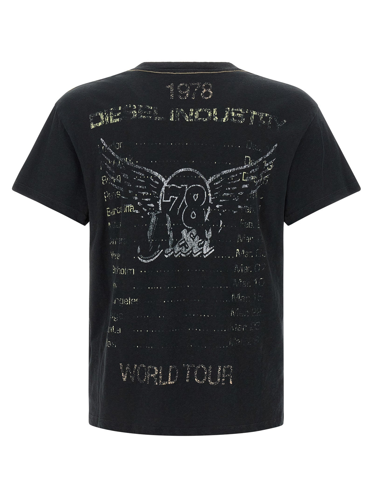 Diesel Black Cotton T-Shirt