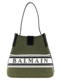 Balmain Bicolor Cotton Handbag