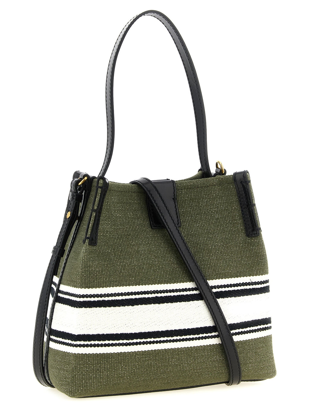 Balmain Bicolor Cotton Handbag