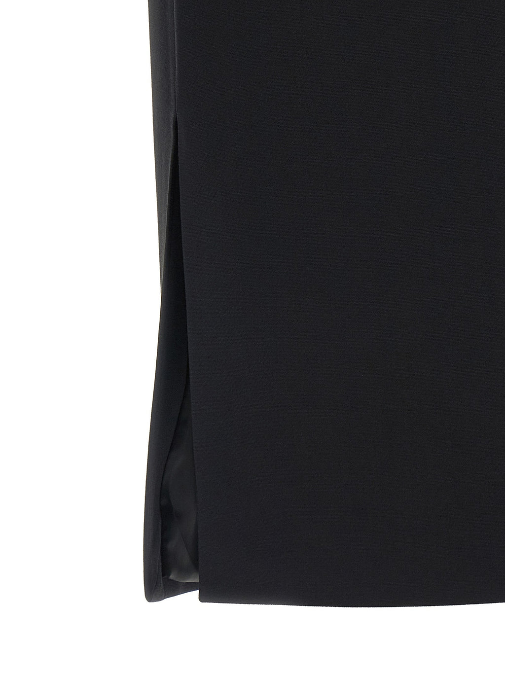 Fendi Black Wool Midi Skirt