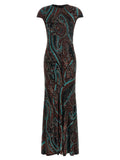Etro Multicolor Viscose Long Dress