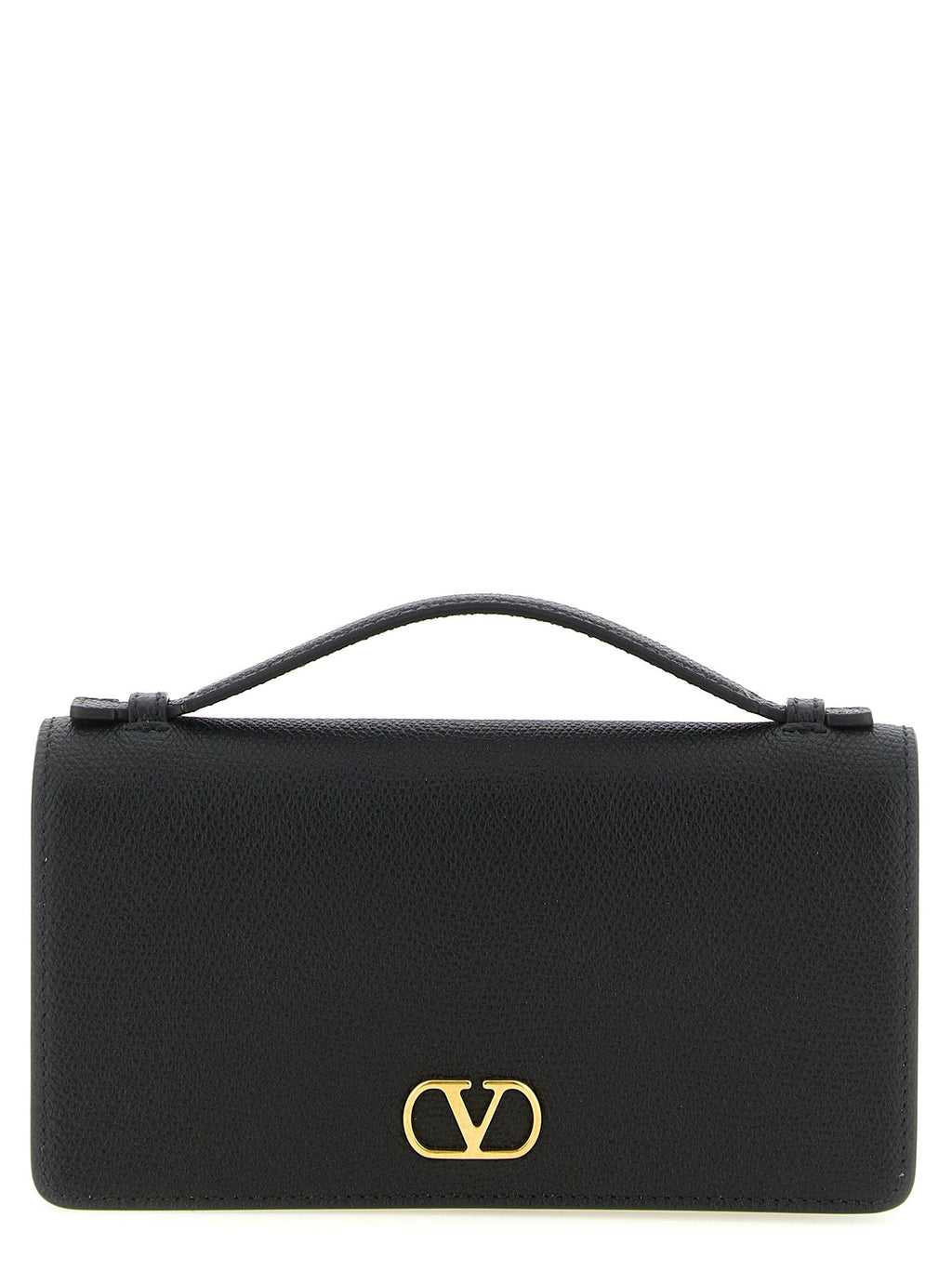 Valentino Garavani Black Calfskin Cardholder