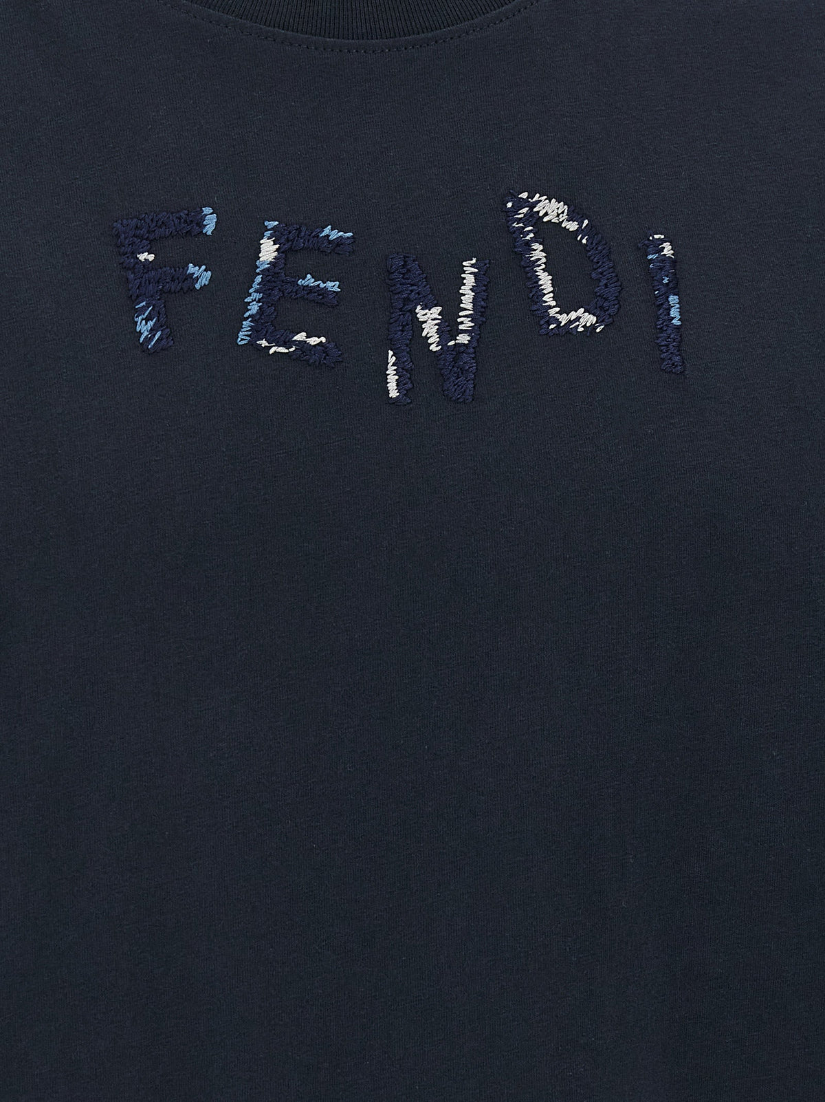 Fendi Blue Cotton T-Shirt