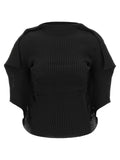 Issey Miyake Black Polyester T-Shirt