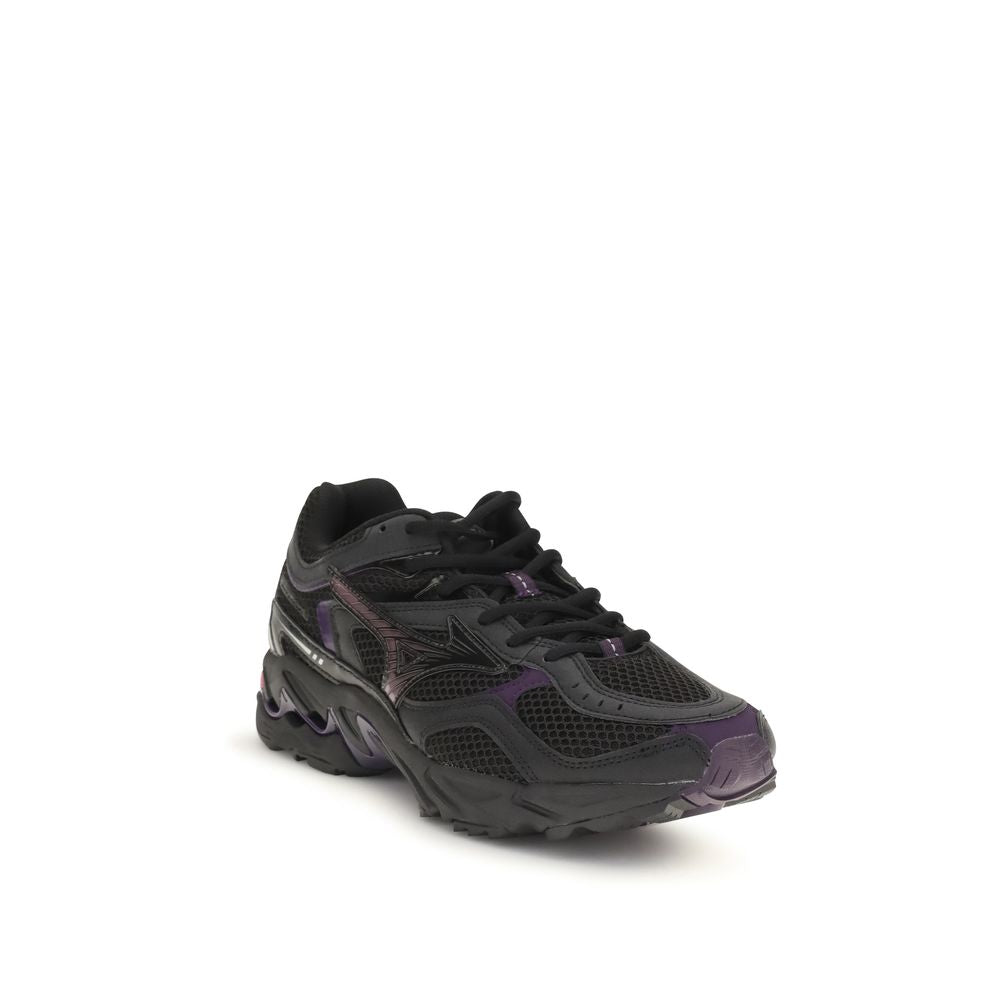 MIZUNO Black Fabric Athletic Sneakers