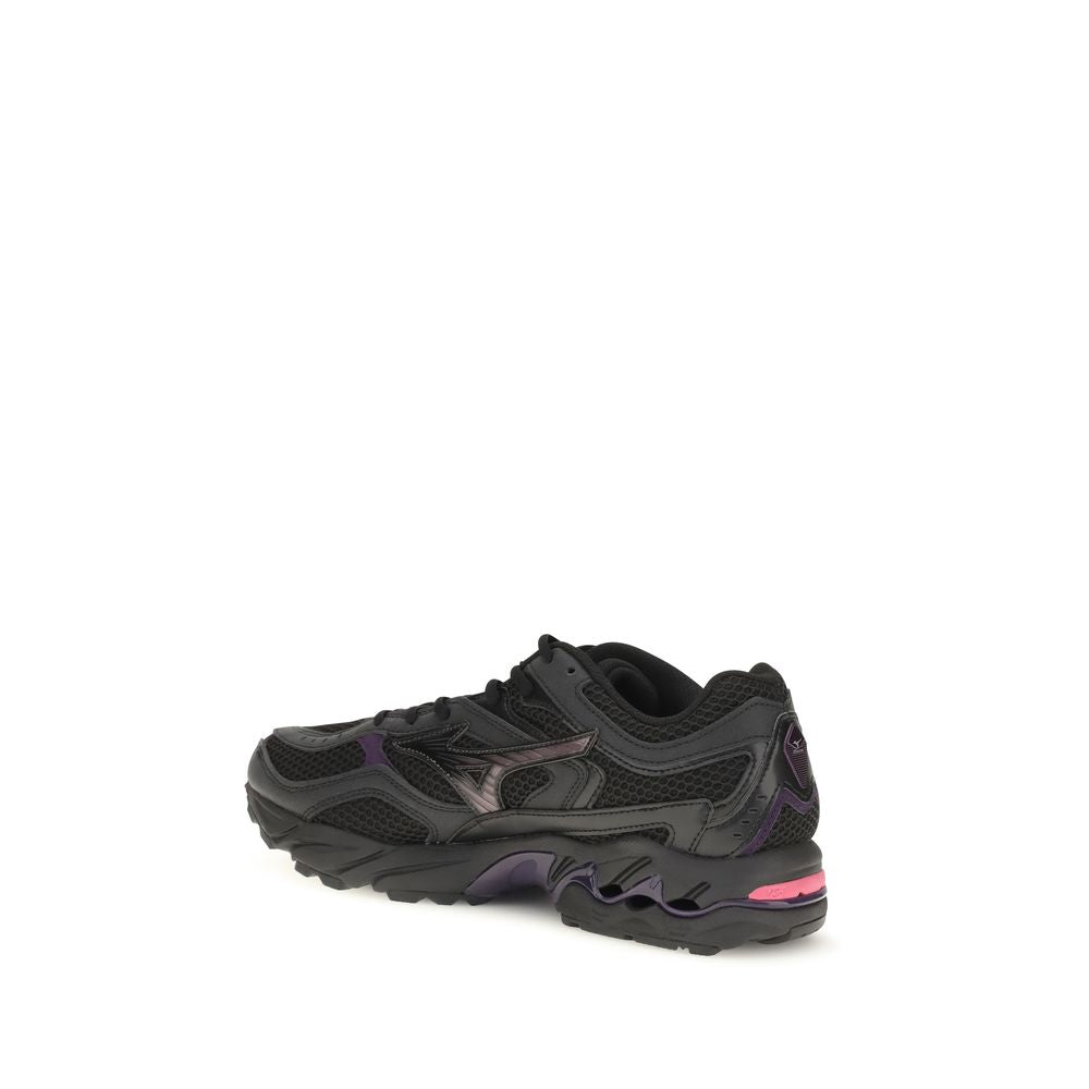 MIZUNO Black Fabric Athletic Sneakers