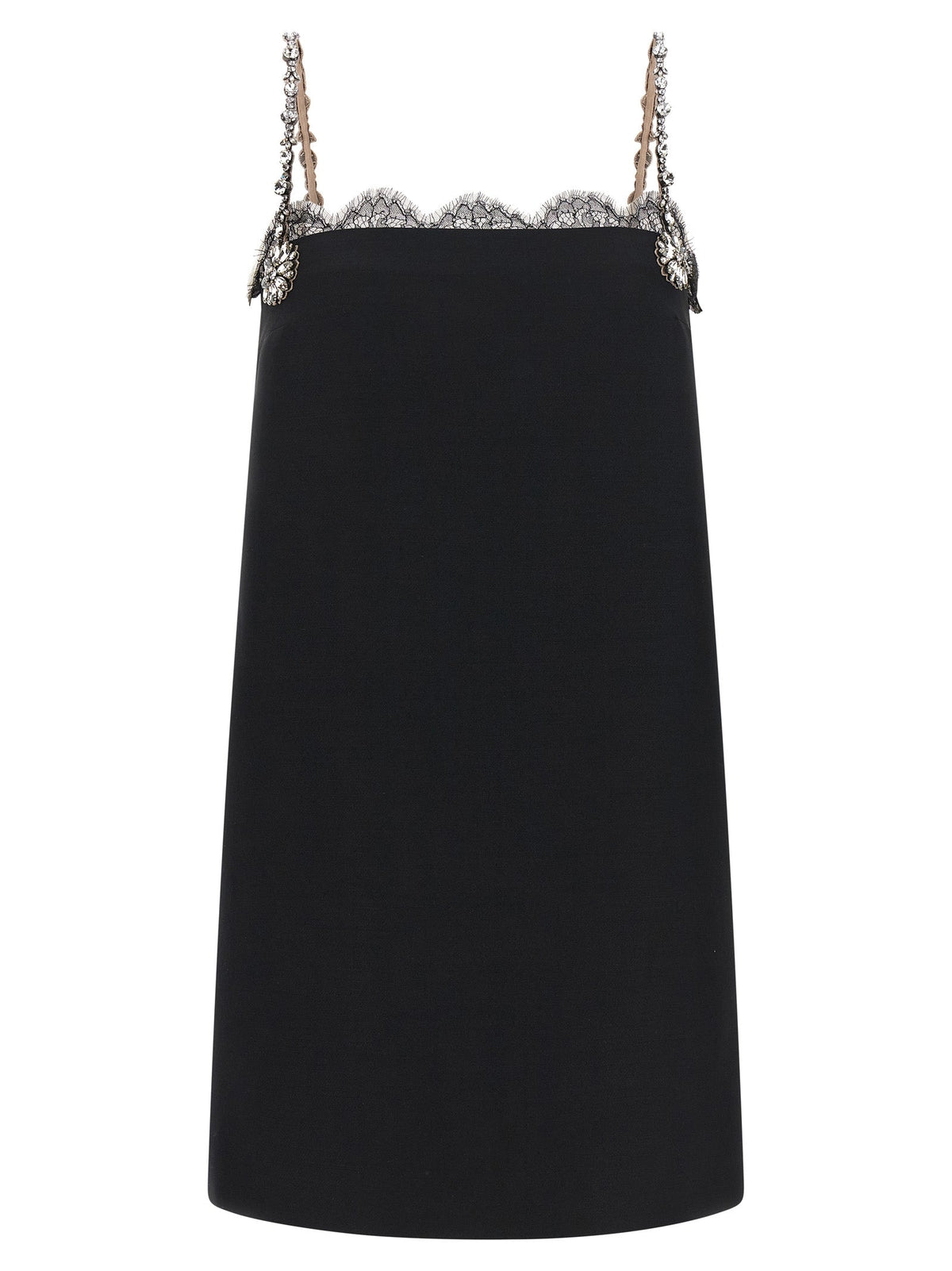 Valentino Garavani Black Virgin Wool Short Dress