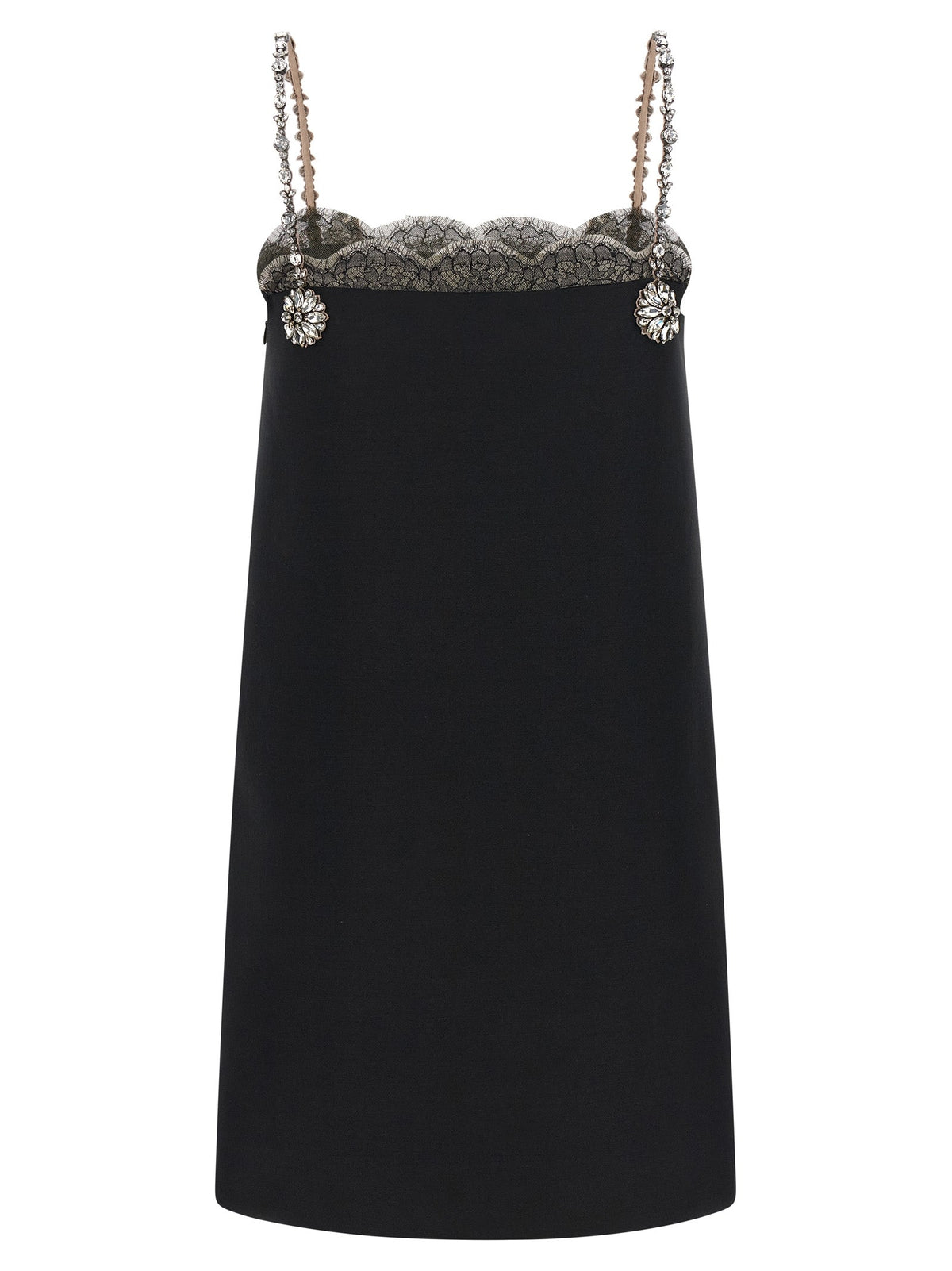 Valentino Garavani Black Virgin Wool Short Dress