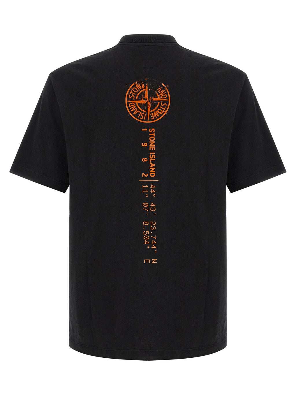 Stone Island Orange Cotton T-Shirt
