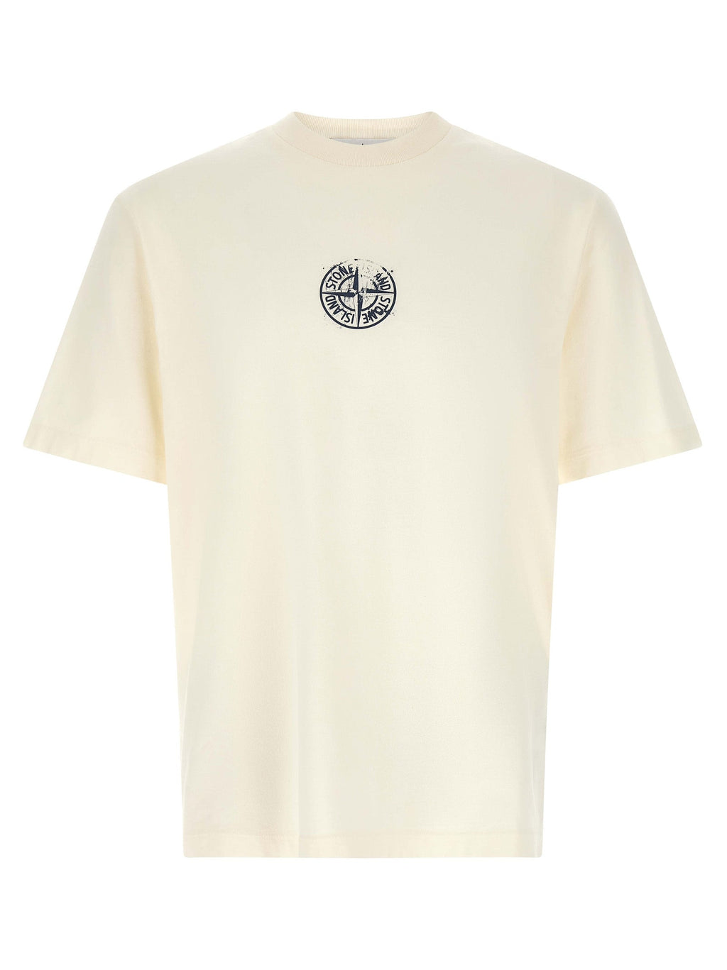 Stone Island Blue Cotton T-Shirt