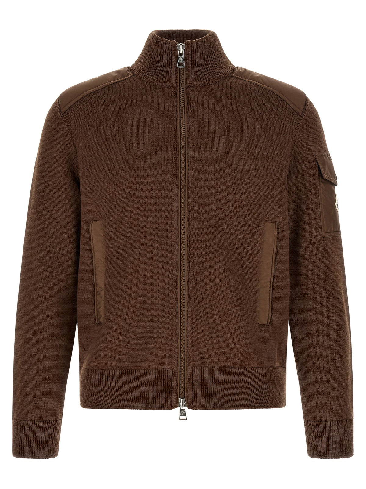 Moncler Brown Polyamide Cardigan