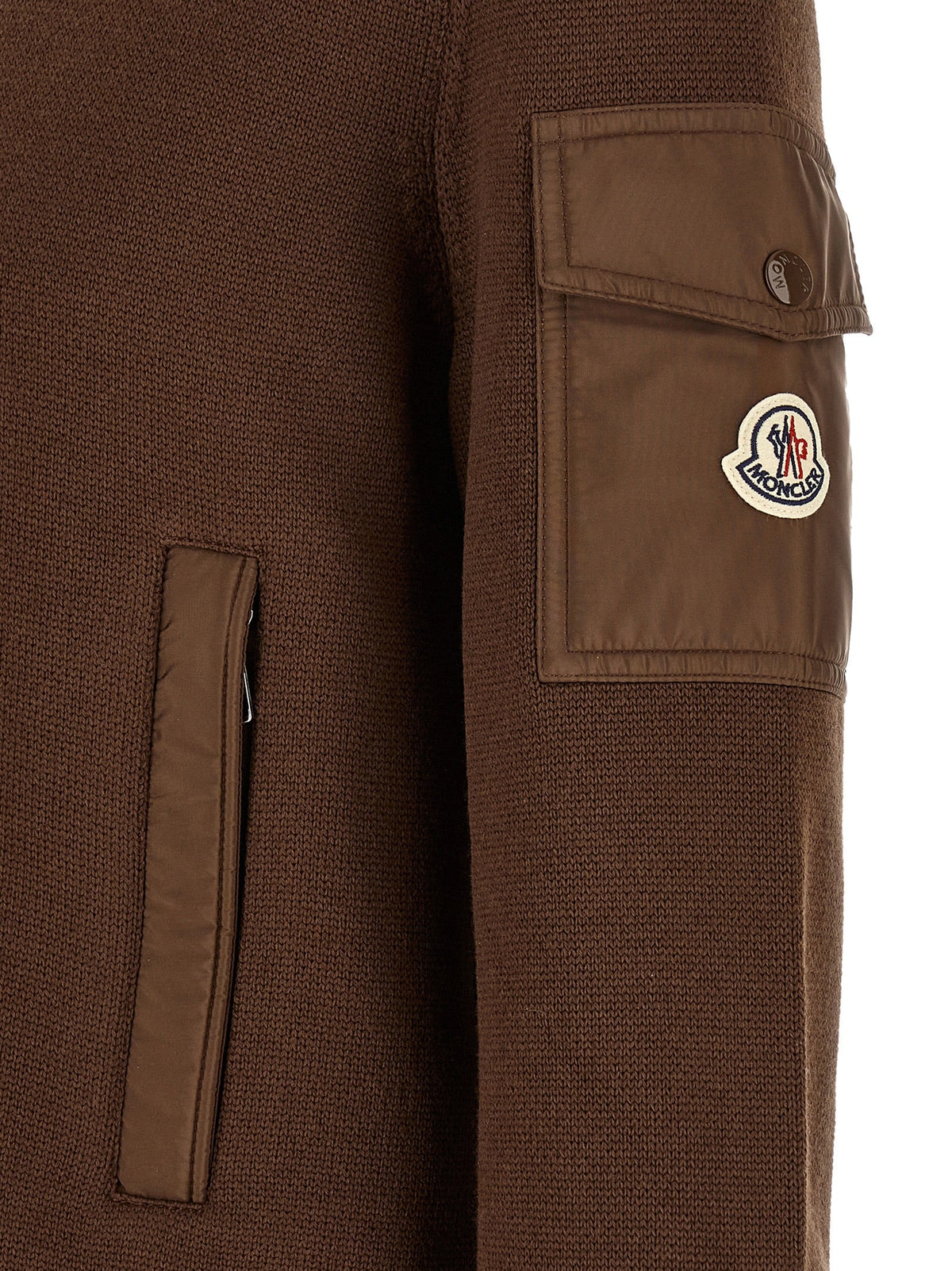 Moncler Brown Polyamide Cardigan
