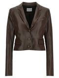 The Andamane Brown Polyester Blazer