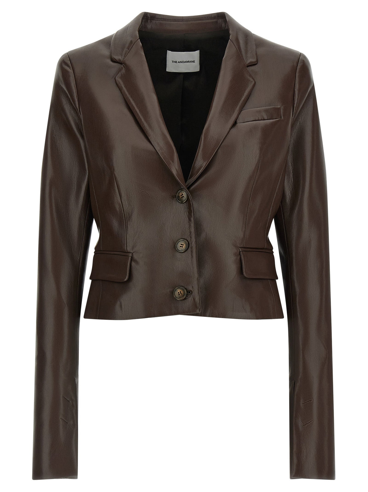 The Andamane Brown Polyester Blazer