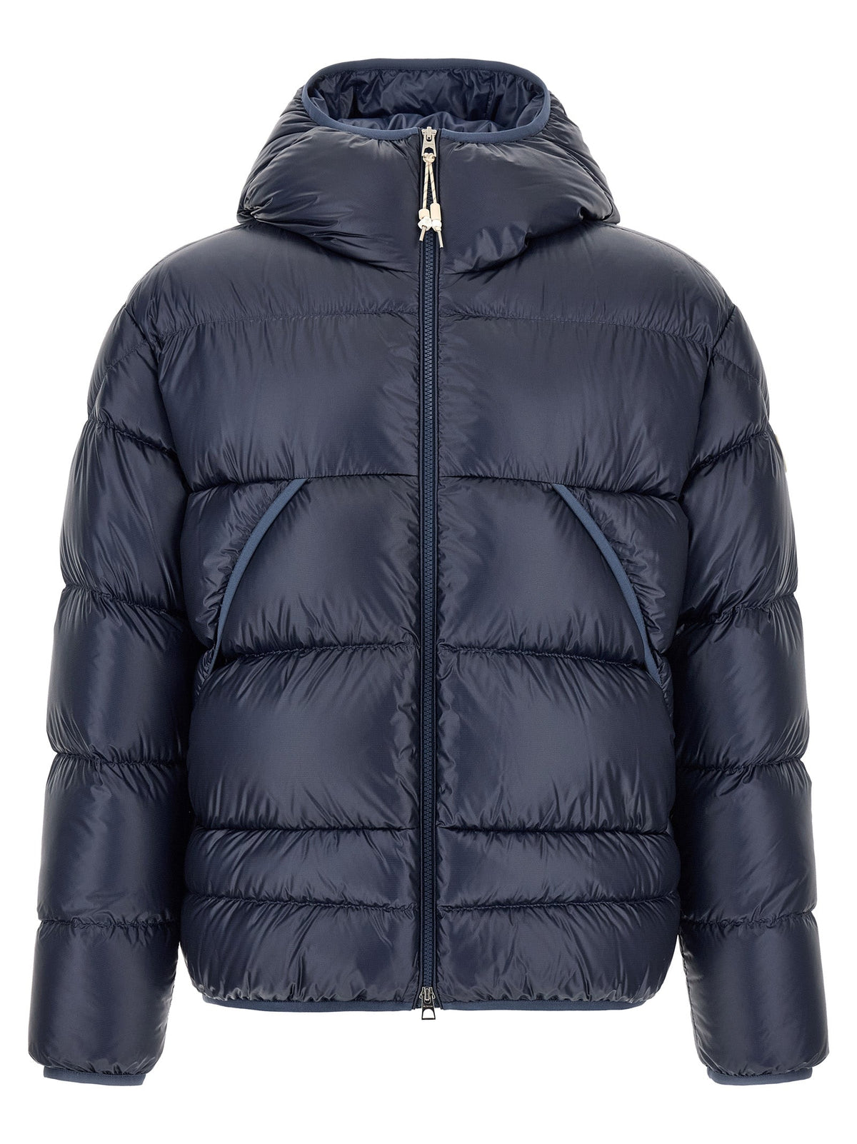 Moncler Blue Polyamide Full-Length Jacket