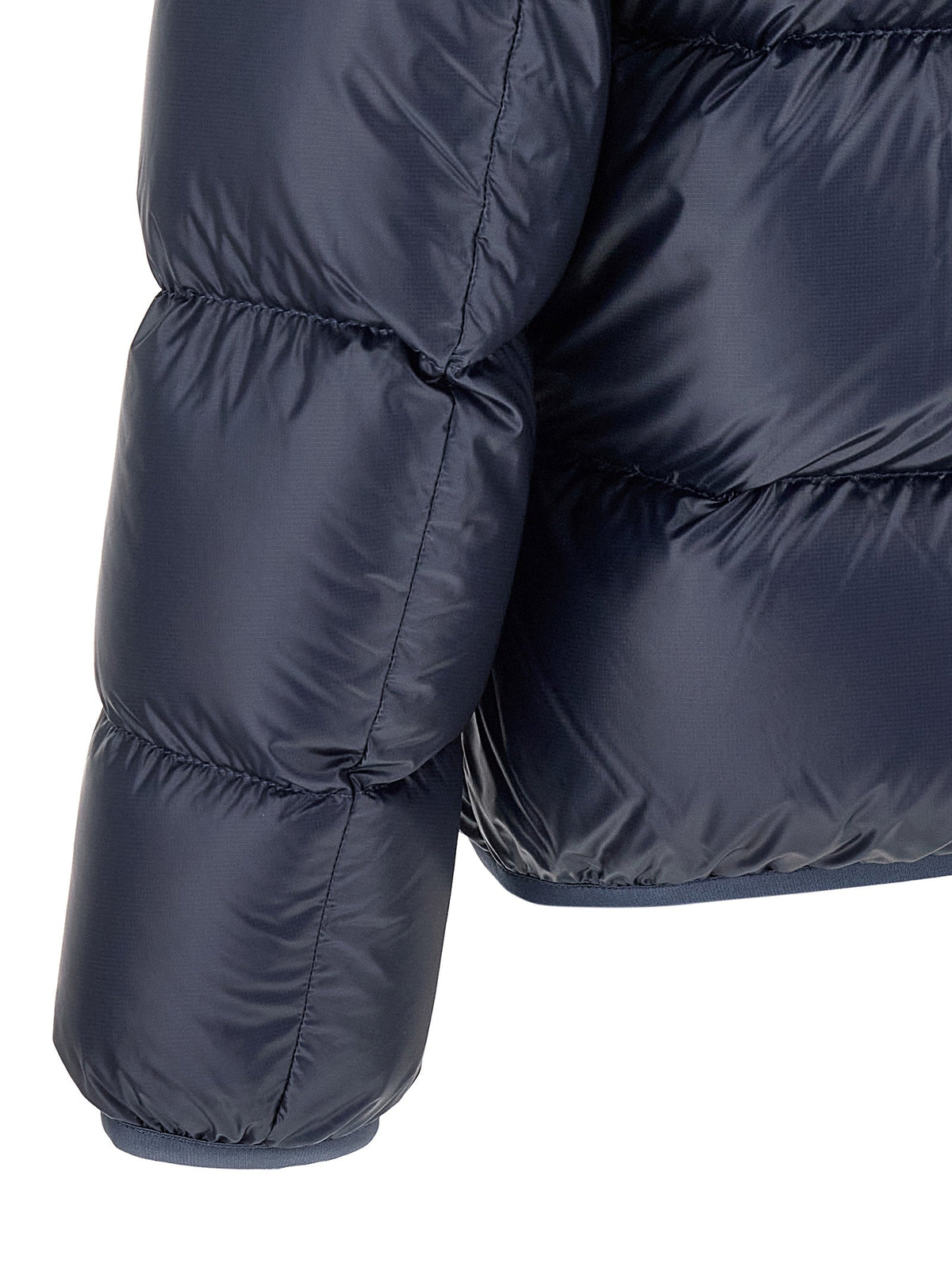 Moncler Blue Polyamide Full-Length Jacket