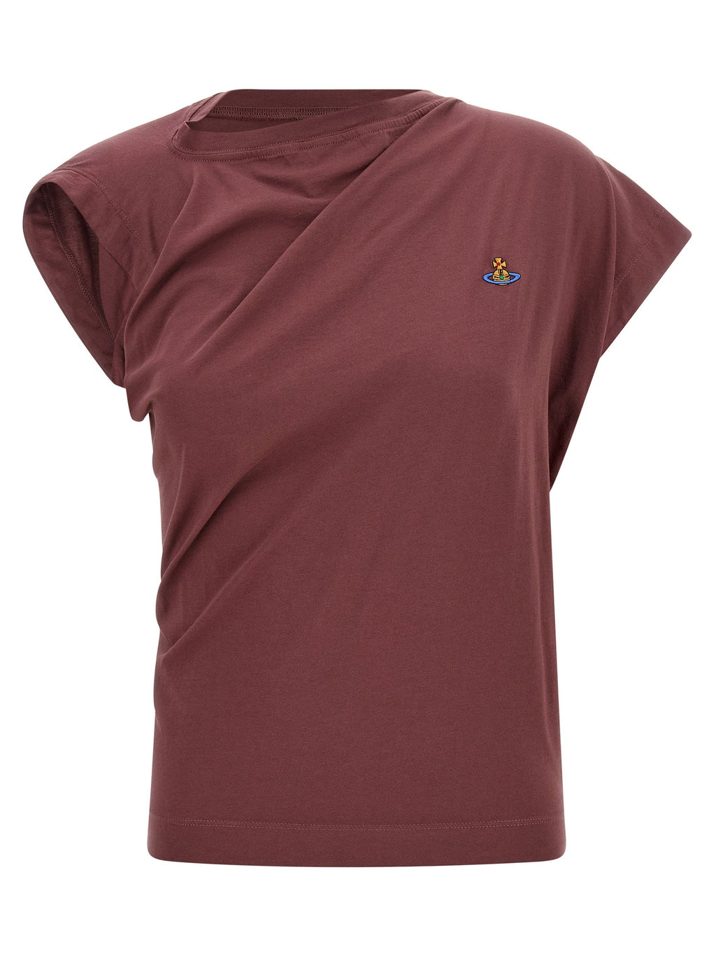 Vivienne Westwood Bordeaux Cotton Sleeveles T-Shirt