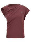 Vivienne Westwood Bordeaux Cotton Sleeveles T-Shirt