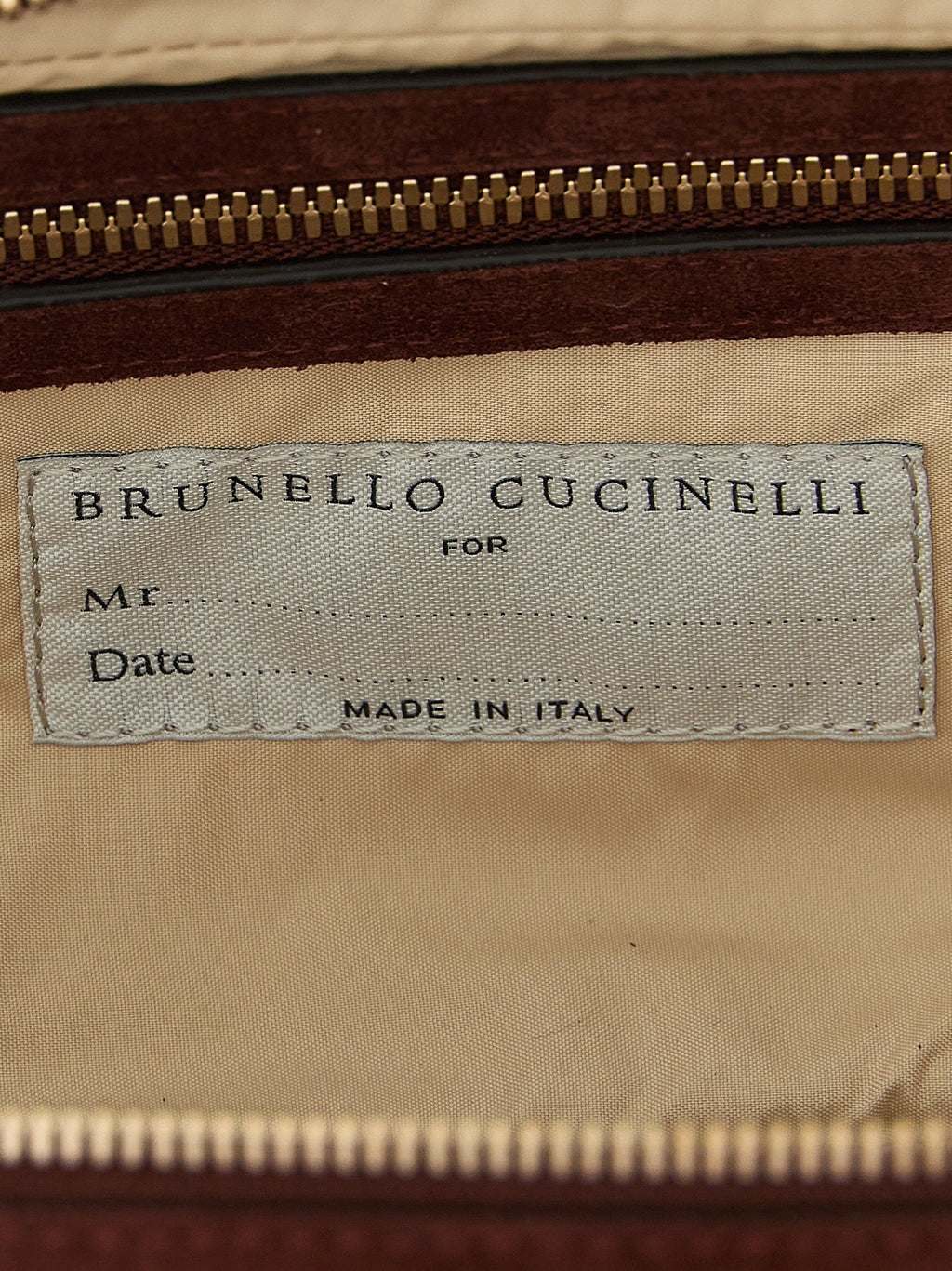 Brunello Cucinelli Bordeaux Calfskin Accessories