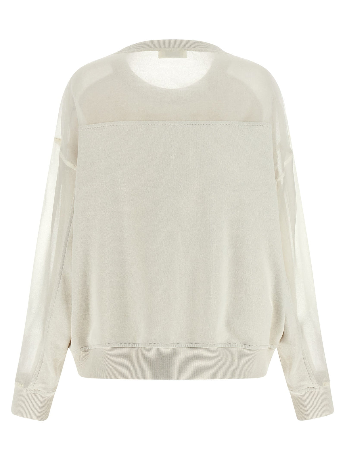Brunello Cucinelli White Cotton Sweatshirt