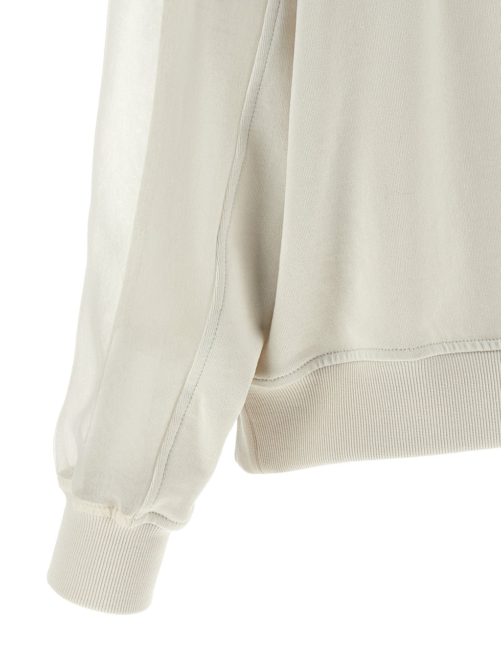 Brunello Cucinelli White Cotton Sweatshirt