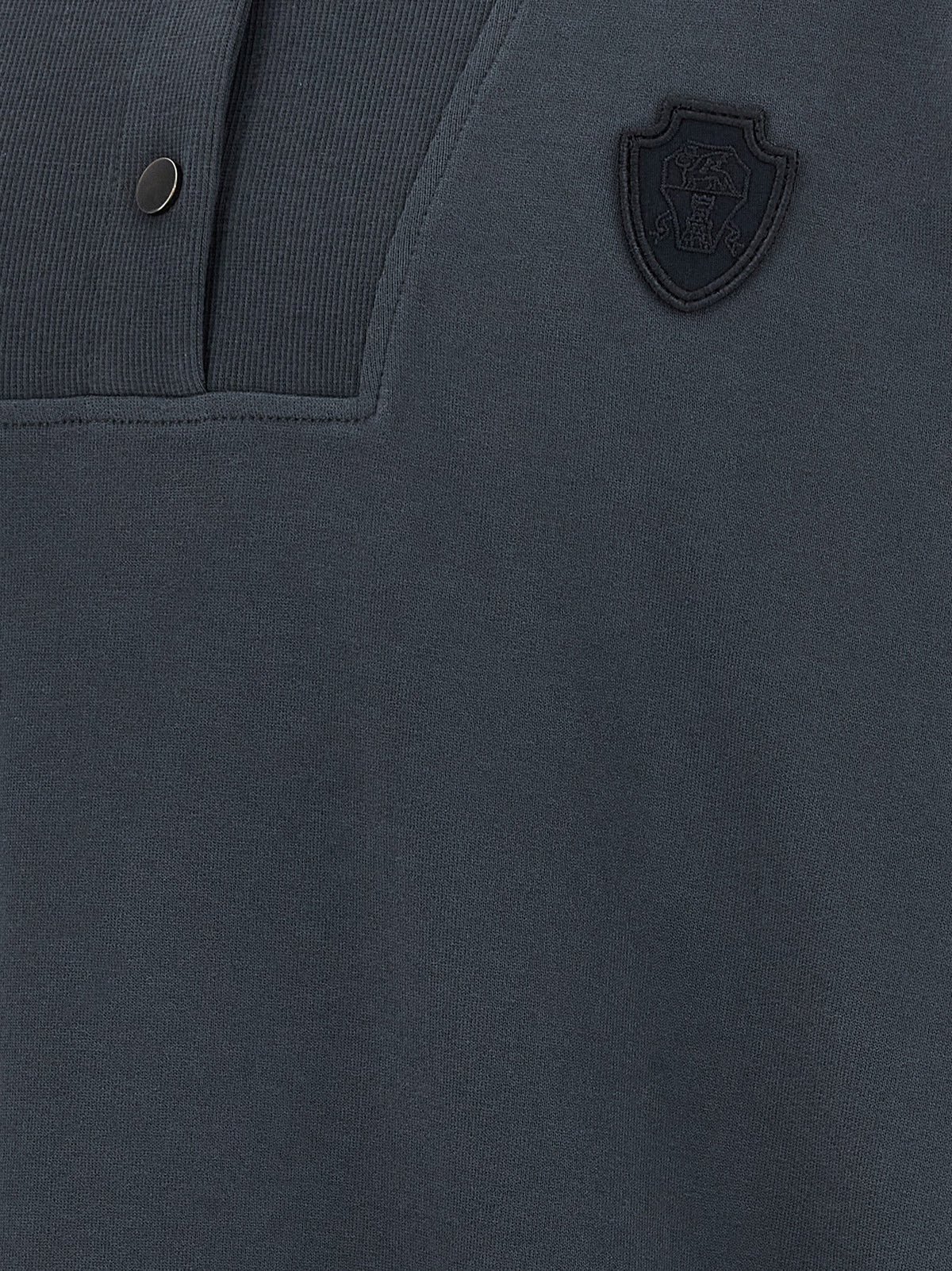 Brunello Cucinelli Blue Cotton Sweatshirt