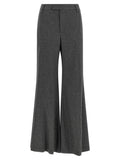 Brunello Cucinelli Gray Virgin Wool Flared Pants