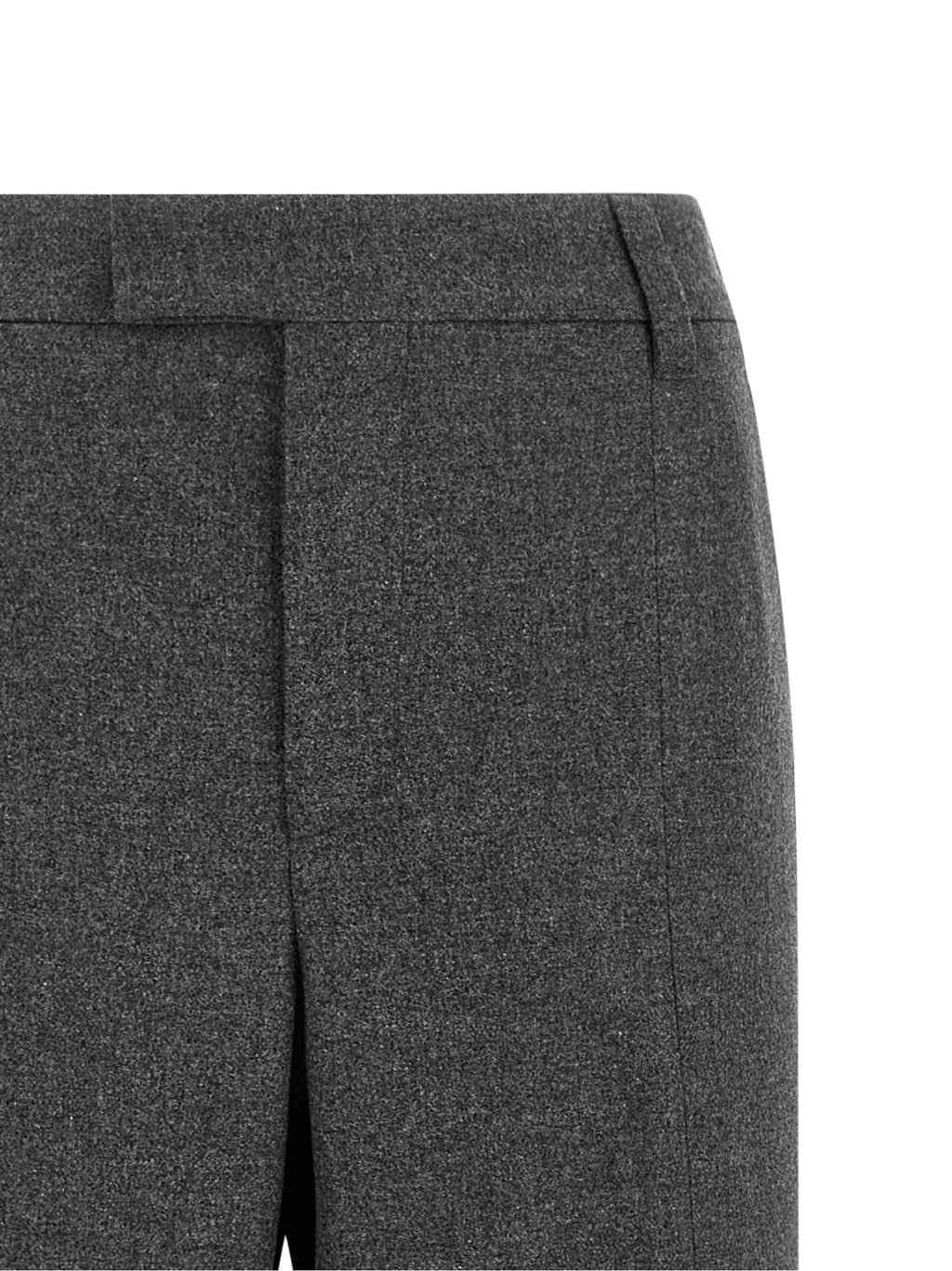 Brunello Cucinelli Gray Virgin Wool Flared Pants