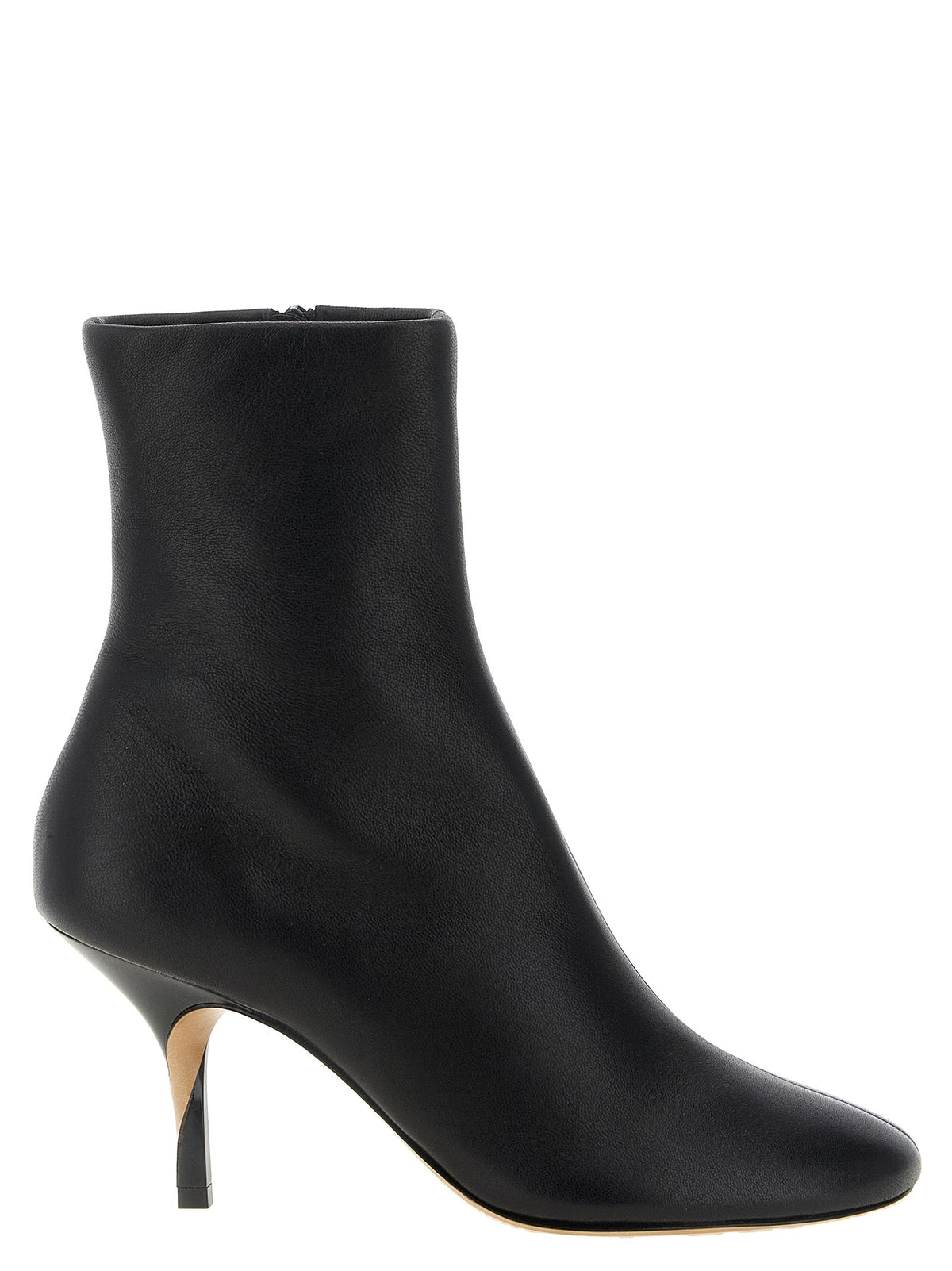 Jacquemus Black Lamb Leather Ankle Boots