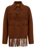 Guest in Residence Brown Wool Full-Length Jacket