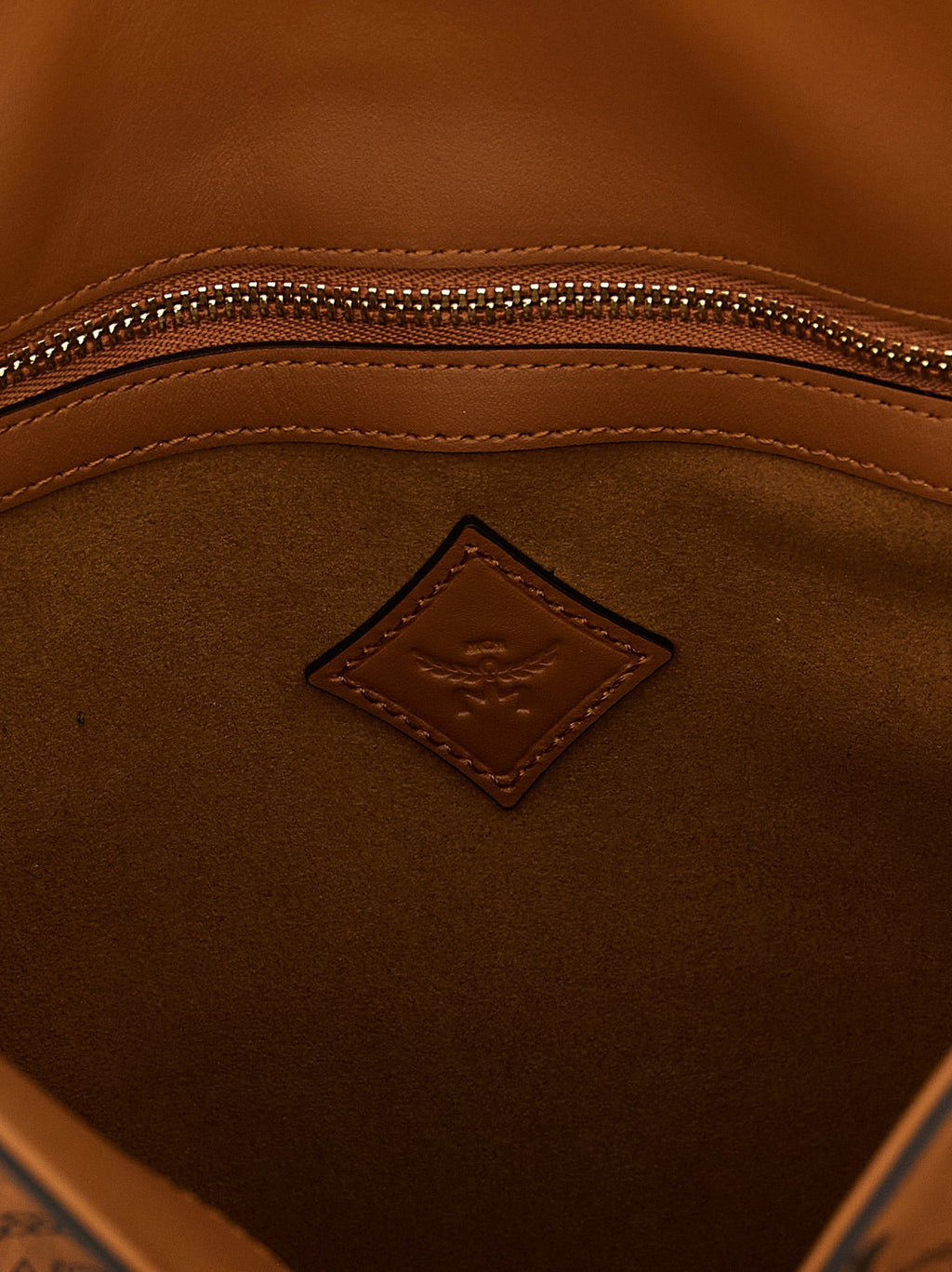 MCM Brown Polyethylene Shoulder Bag