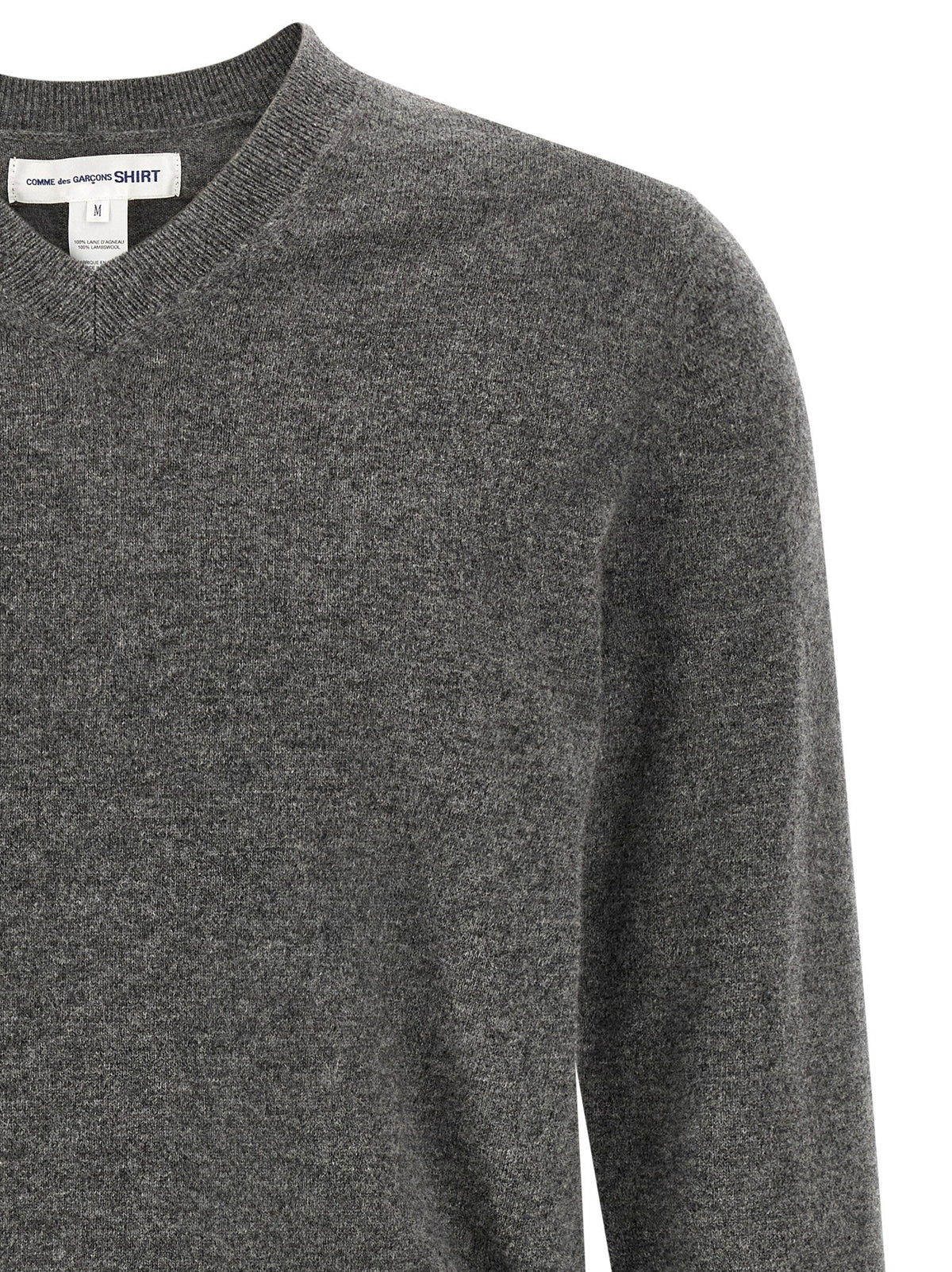 Comme Des Garçons Gray Wool Cardigan