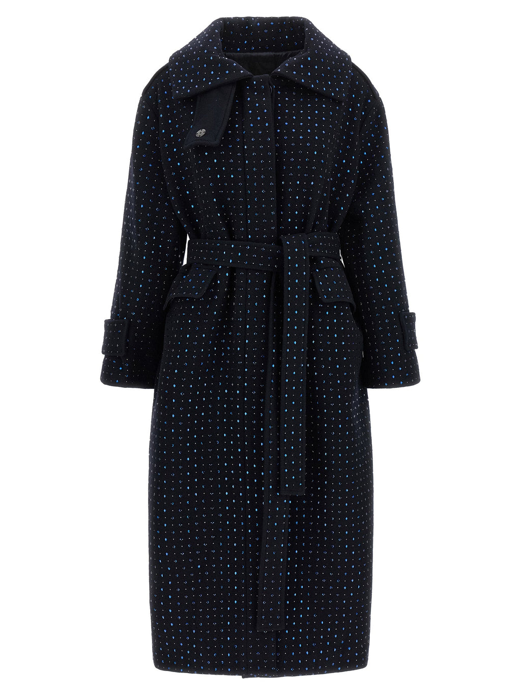 PINKO Blue Wool Coat