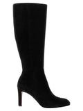 Christian Louboutin Black Calfskin Over The Knee