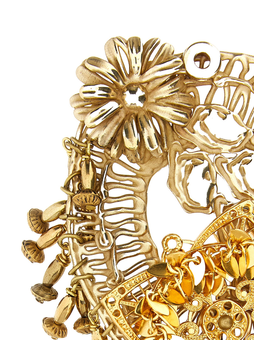 Dries Van Noten Gold Brass Broch