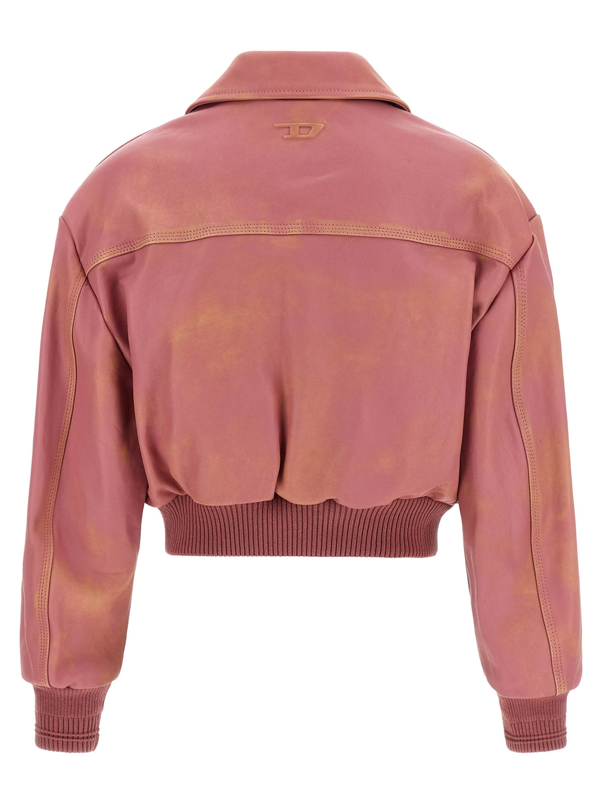 Diesel Multicolor Lamb Leather Leather Jacket