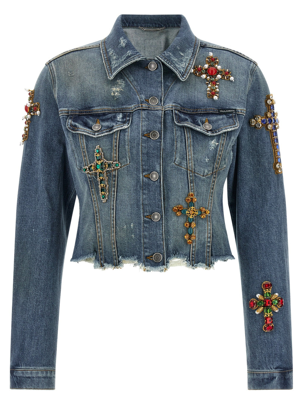 Dolce & Gabbana Blue Cotton Denim Jacket
