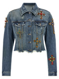 Dolce & Gabbana Blue Cotton Denim Jacket