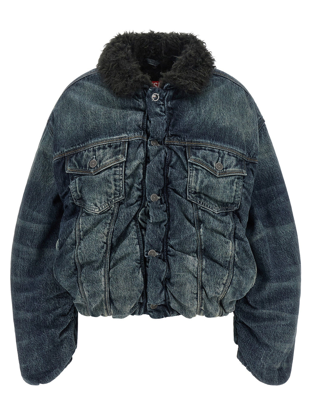 Diesel Blue Cotton Denim Jacket