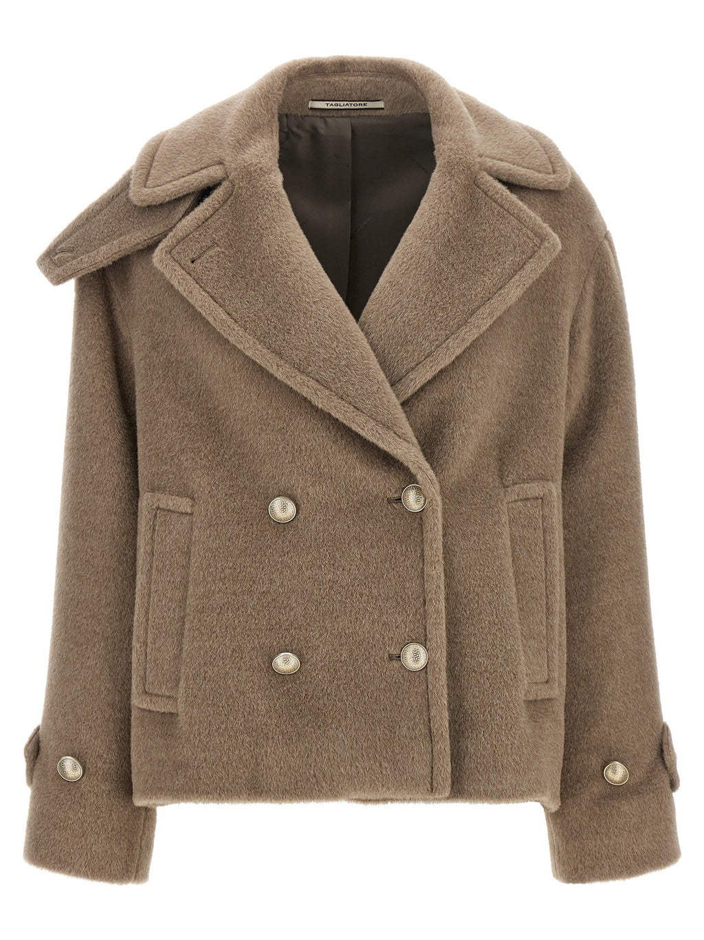 Tagliatore Beige Wool Coat