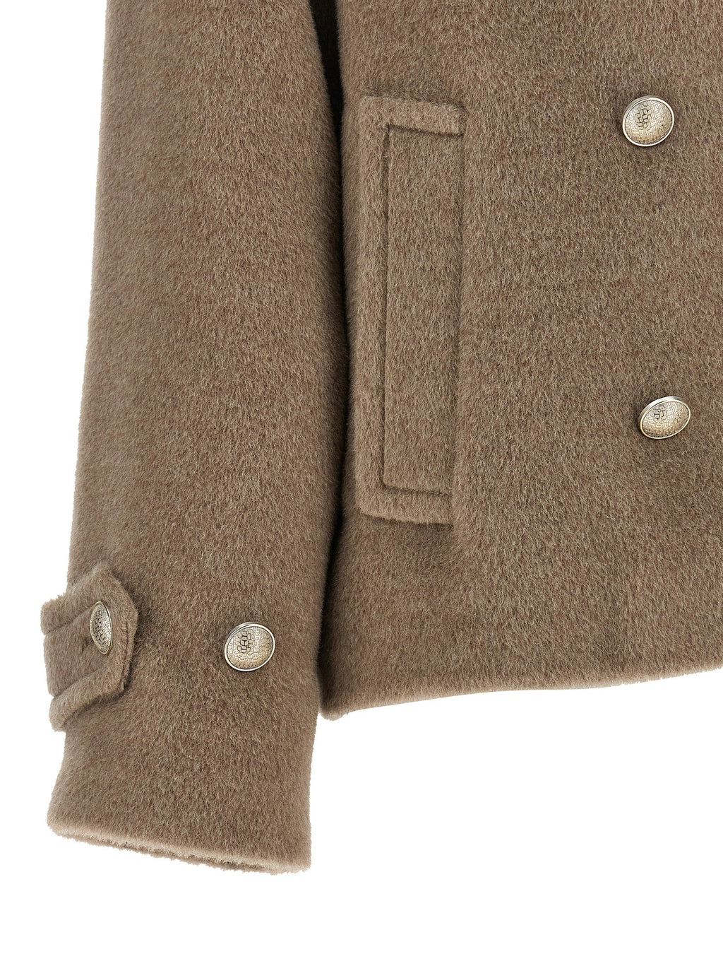 Tagliatore Beige Wool Coat