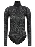 Emilio Pucci Black Polyamide Bodysuit